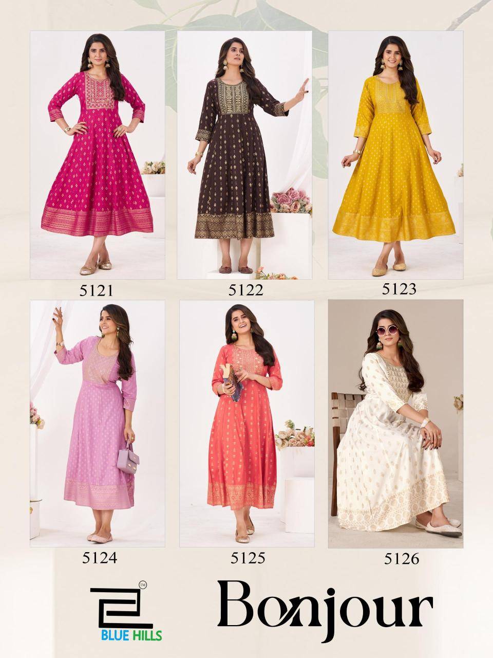 Blue hills bonjour Kurti wholesale market rate